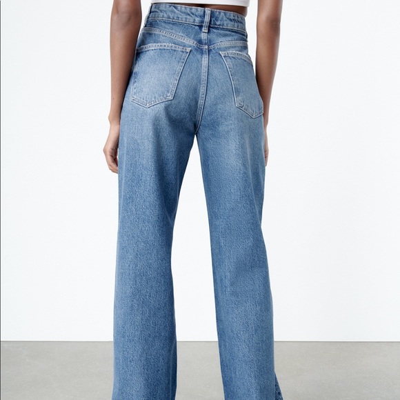 Zara High Waist Wide Leg Jeans - Picture 8 of 11